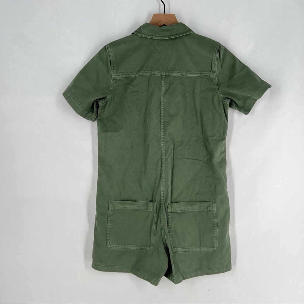 Madewell Size XXS Olive Dyed Relaxed Coverall Romper Minimalist Utility - Picture 7 of 15